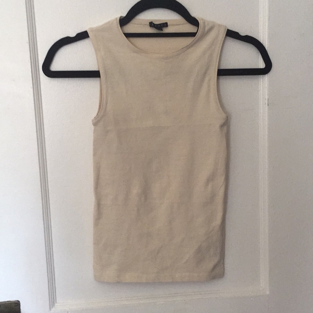 Theory Stretchy Tank, beige